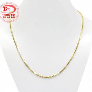 Dây chuyền vàng nữ xu hướng là sản phẩm mới được nhập khẩu từ Italy vàng 18k chất lượng. 