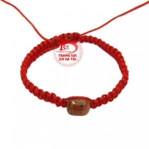 Dây tết thạch anh tóc may mắn được chế tác từ đá thạch anh tóc chất lượng, tinh tế.