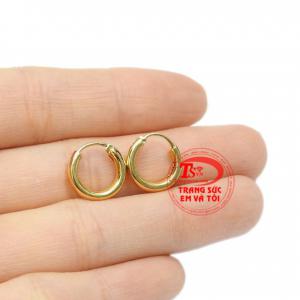 Đôi hoa tai vàng trơn đẹp sự lựa chọn tuyệt vời dành cho bạn.