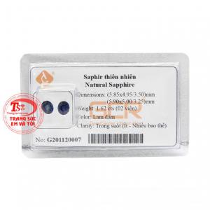 Đôi Saphir ép vỉ thiên nhiên cao cấp mang nhiều nguồn năng lượng tích cực đến cho người dùng.