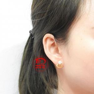 Hoa tai vàng tây độc đáo bảo hành uy tín.