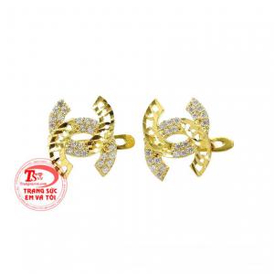 Hoa tai vàng tây sành điệu khách hàng có thể đặt chế tác theo yêu cầu.