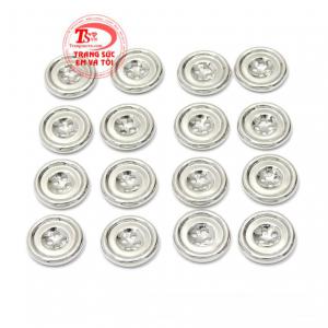 Khuy bạc xi vàng trắng đẹp