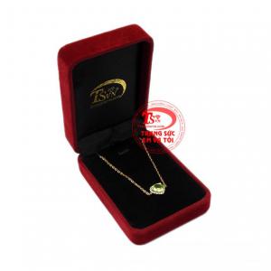 Lắc tay nữ đá Peridot có giấy kiểm định đá quý uy tín.