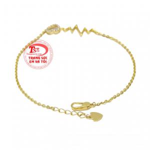 Chiếc lắc tay này mang ý nghĩa một tình yêu sâu đậm và bền chặt, hòa chung cùng nhịp đập.