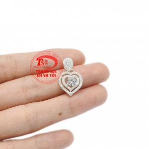 Mặt dây bạc trái tim ấn tượng nhận đặt chế tác theo yêu cầu, giao hàng toàn quốc.