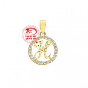 Mặt dây chữ H xinh xắn, dễ thương.