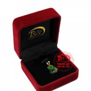 Mặt dây hồ ly cẩm thạch đẹp có giấy kiểm định đảm bảo.