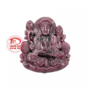 Mặt phật bà ruby hiền hậu phù hợp với người mệnh hỏa và mệnh thổ.