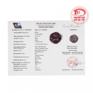 Mặt phật Di Lặc ruby phúc lộc