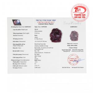 Mặt phật Di Lặc ruby tài lộc thanh toán an toàn.