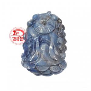 Sản phẩm chạm khắc hình phật Di Lặc cầm tiền vàng, và cây gậy Như Ý