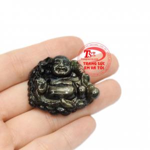 Mặt phật Di Lặc saphir tiền tài phù hợp cho những người mang mệnh Thủy và Mộc.