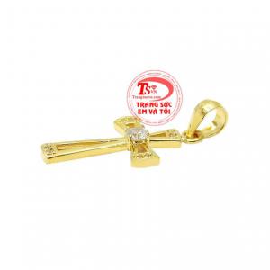 Mặt thập tự giá vàng đẹp được bảo hành uy tín, giao hàng toàn quốc.