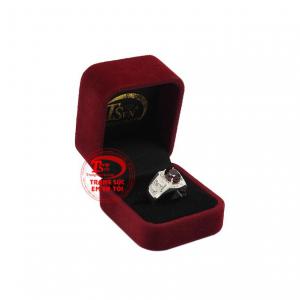 Nhẫn bạc nam granat thủ lĩnh