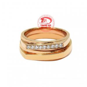 Nhẫn cưới vàng hồng yêu thương thanh toán an toàn