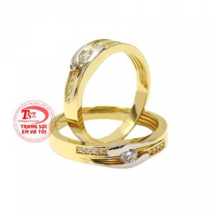 Do vậy, đôi nhẫn cưới này sẽ mang đến niềm vui nhân đôi trong ngày trọng đại của đôi lứa.