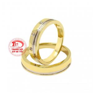 Nhẫn cưới vàng tây viên mãn thanh toán an toàn.