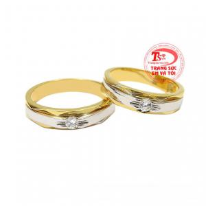 Nhẫn cưới vàng xu hướng sự lựa chọn dành cho những cặp đôi yêu thích phong cách nhẹ nhàng không quá cầu kỳ.