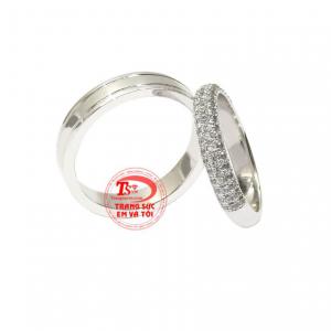 Nhẫn cưới yêu thương trọn vẹn nhận chế tác theo yêu cầu.