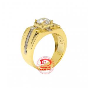 Nhẫn nam phong độ vàng tây được nhập khẩu từ Hàn Quốc.