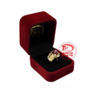 Nhẫn nam Ruby sao phong cách có giấy kiểm định uy tín.