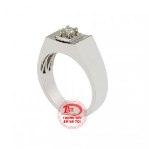 Sự kết hợp giữa vàng trắng và kim cương thiên nhiên mang đến vẻ đẳng cấp và lịch lãm cho phái mạnh. 