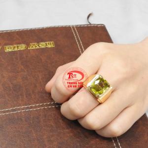 Nhẫn nam Tourmalin chất lượng có giấy kiểm định đá quý