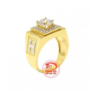 Nhẫn nam vàng thời trang đẹp đang là xu hướng được phái mạnh ưa chuộng.