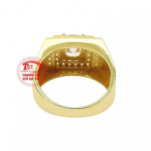 Nhẫn nam vàng thời trang đẹp nhận đặt chế tác theo yêu cầu.