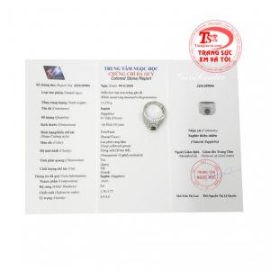 Không chỉ vậy khi gắn viên sapphire thiên nhiên đắt giá càng làm tăng vẻ sang trọng, đẳng cấp cho nam giới. 