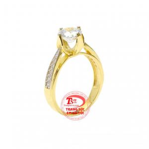 Nhẫn nữ phong cách thời thượng mang đến nét trẻ trung hợp với xu hướng hiện nay.