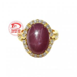 Nhẫn nữ đá Ruby sao là sản phẩm được nhiều nữ giới yêu thích