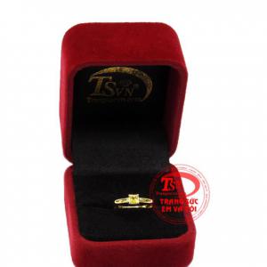 Nhẫn nữ saphir vàng nhỏ xinh