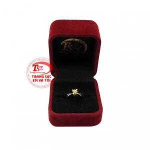 Nhẫn nữ saphir vàng tinh tế đảm bảo uy tín chất lượng