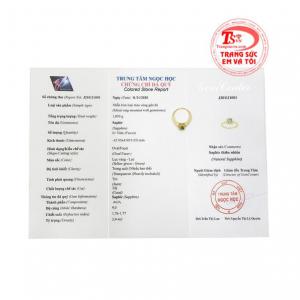 Sản phẩm có giấy kiểm định đá quý.