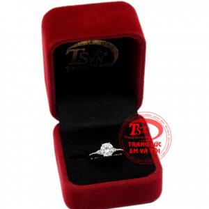 Nhẫn nữ vàng trắng thanh tú đảm bảo chất lượng.