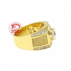 Thiết kế mang phong cách nam tính, hợp thời trang tạo nên chiếc nhẫn nam cá tính riêng.
