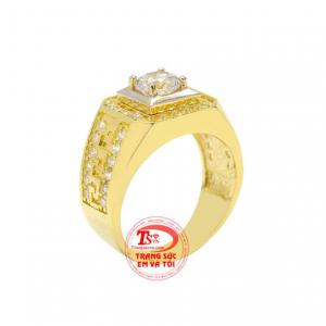 Nhẫn vàng nam ấn tượng với thiết kế tỉ mỉ mang tới một sản phẩm nổi bật.