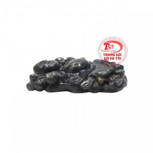 Phật di lặc sapphire vui vẻ có thể bọc vàng, bọc bạc để làm trang sức phong thủy.