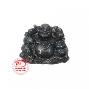 Phật di lặc sung túc đá sapphire thiên nhiên chạm khắc tinh xảo, đẹp mắt. 