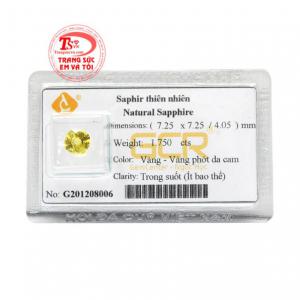 Saphir vàng ép vỉ đại cát phù hợp cho cả nam và nữ.