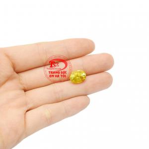 Sapphire vàng ép vỉ đẹp