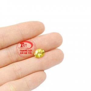 Sapphire vàng ép vỉ tài lộc