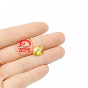 Sapphire vàng ép vỉ thịnh vượng đẹp