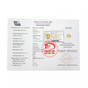 Thạch anh vàng ép vỉ an khang hợp mệnh kim và mệnh thổ.