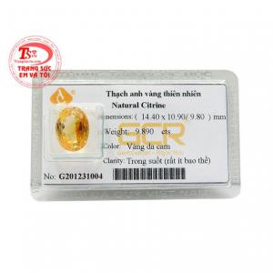 Thạch anh vàng ép vỉ bình an là món quà ý nghĩa dành cho người thân, bạn bè của bạn.