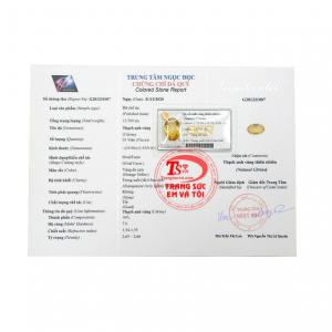 Thạch anh vàng ép vỉ phát tài có giấy kiểm định đá quý, giao hàng trên toàn quốc.