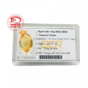 Thạch anh vàng ép vỉ thịnh vượng mang tới cho chủ nhân sự may mắn và giàu có. 