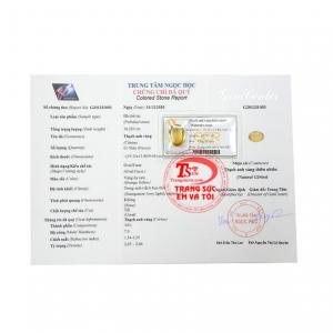  Thạch anh vàng ép vỉ thịnh vượng thích hợp để làm mặt dây hoặc mặt nhẫn trang sức phong thủy.